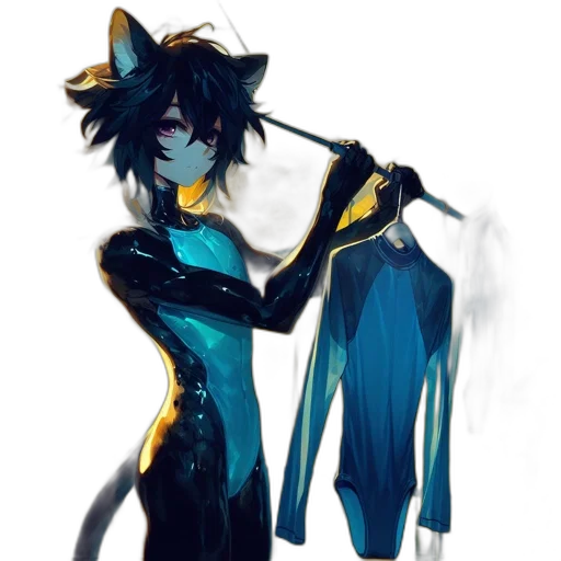dress, jacket, mask, staff transparent PNG cut-out