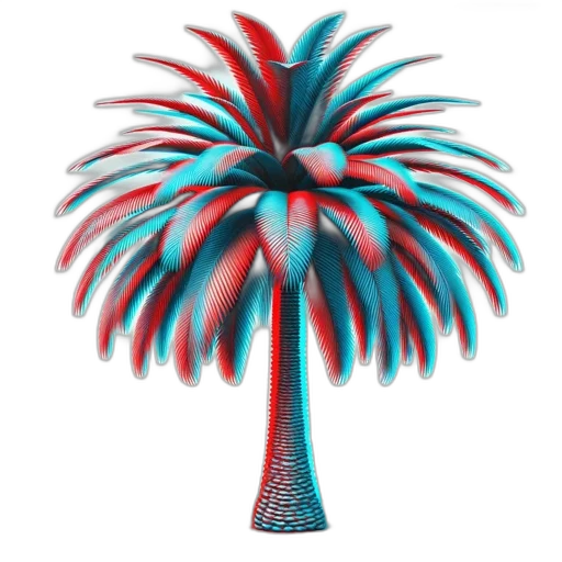 umbrella, flower, hair, hat, 3d render, vaporwave, photorealistic, concept art transparent PNG cut-out