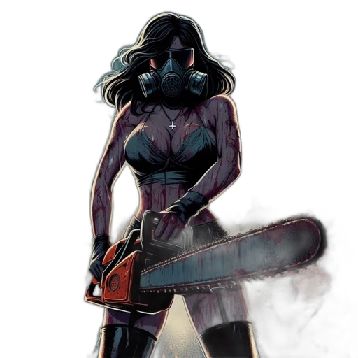 weapon, staff, sword, robot, comic book art, concept art, cyberpunk, fantasy art transparent PNG cut-out