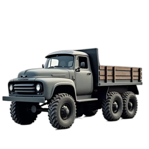 3d render, photorealistic, metal, truck transparent PNG cut-out