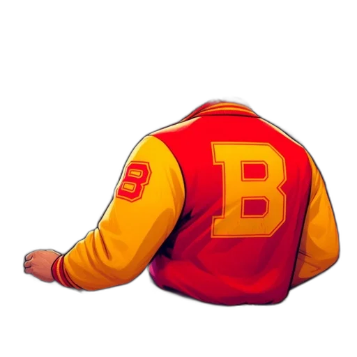 jacket, concept art, pixel art, 3d render, watercolor, red, anthropomorphic, hen transparent PNG cut-out