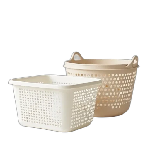 3d render, two, small, plastic transparent PNG cut-out