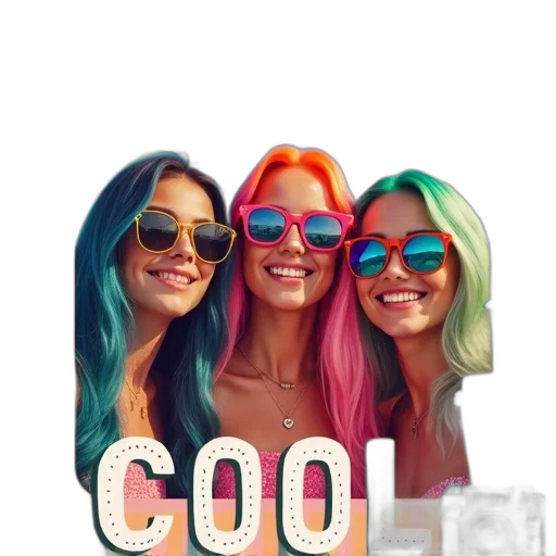 hair, hat, face, vaporwave, 3d render, photorealistic, watercolor, neon transparent PNG cut-out