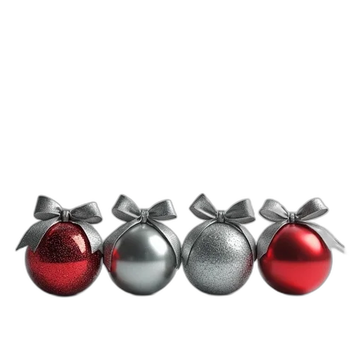 jewelry, crown, 3d render, photorealistic, four, christmas, balls, silver transparent PNG cut-out