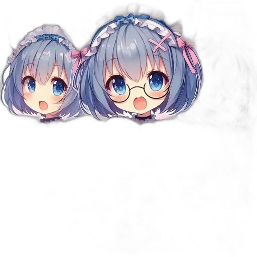 crown, face, hair, creature, anime, pixel art, 3d render, watercolor transparent PNG cut-out