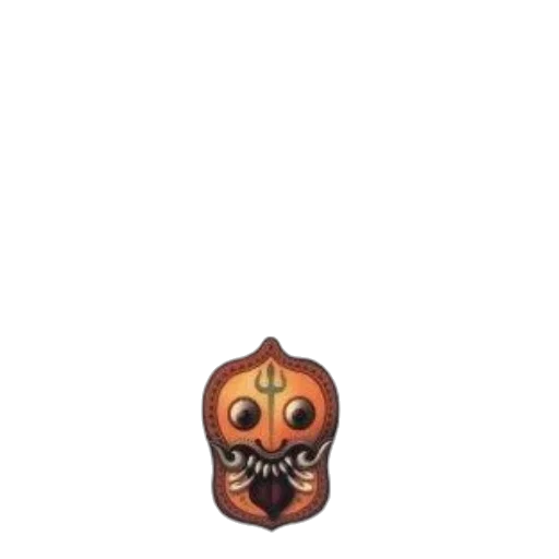 mask, face, staff, creature, concept art, pixel art, 3d render, fantasy art transparent PNG cut-out