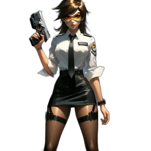 staff, weapon, concept art, cyberpunk, comic book art, 3d render, fbi, agent transparent PNG cut-out