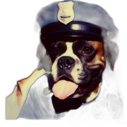 staff, animal, hat, face, photorealistic, watercolor, oil painting, concept art transparent PNG cut-out