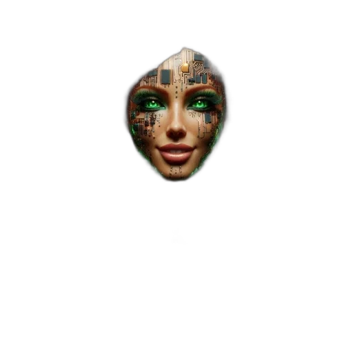 mask, face, jewelry, creature, pixel art, 3d render, photorealistic, fantasy art transparent PNG cut-out
