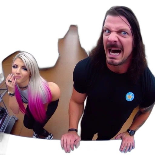 hair, two, people, pose, inside, store, possibly, walmart transparent PNG cut-out