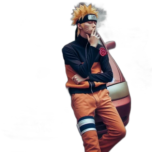 jacket, staff, mask, concept art, anime, 3d render, fantasy art, person transparent PNG cut-out