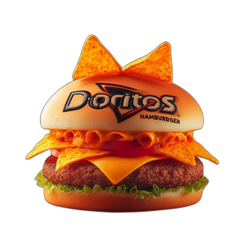 food, hat, crown, dragon, 3d render, photorealistic, concept art, doritos-inspired transparent PNG cut-out