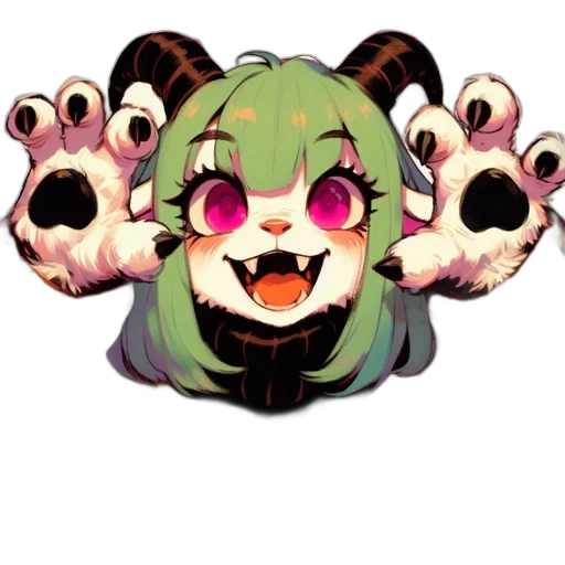 creature, animal, staff, mask, pixel art, anime, concept art, 3d render transparent PNG cut-out