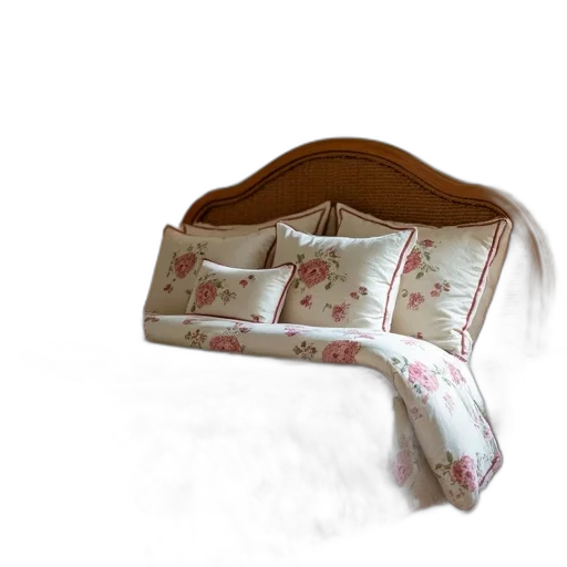 furniture, crown, hat, umbrella, 3d render, photorealistic, cozy, bedroom transparent PNG cut-out