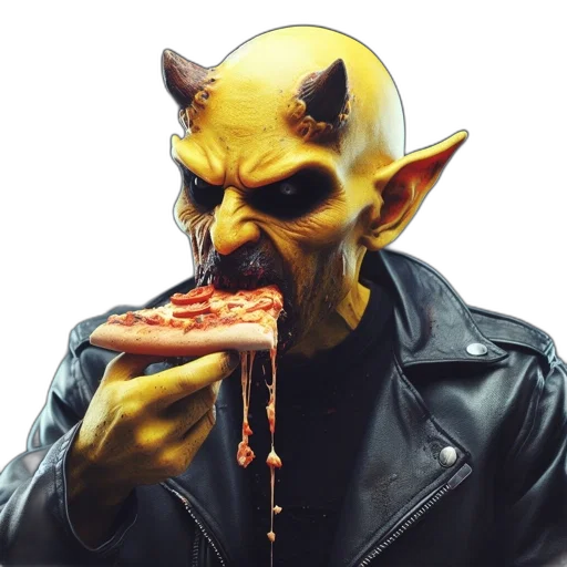 mask, food, face, concept art, 3d render, comic book art, cyberpunk, anthropomorphic transparent PNG cut-out