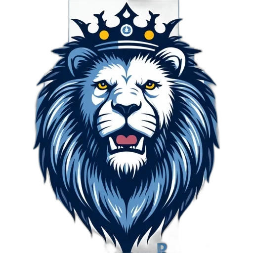 crown, staff, fantasy art, concept art, pixel art, blue, crowning, lion transparent PNG cut-out