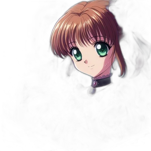 face, staff, flower, hair, anime, photorealistic, cartoon, pixel art transparent PNG cut-out