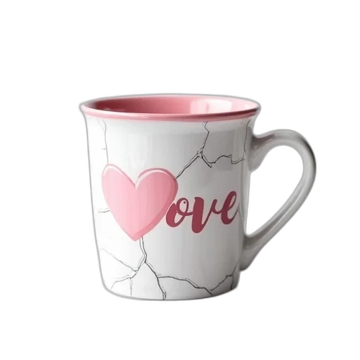 3d render, photorealistic, white, ceramic, coffee, mug, textured, surface transparent PNG cut-out