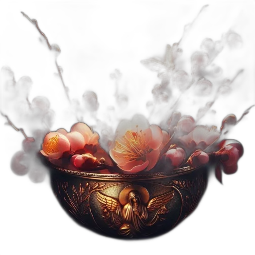food, crown, mask, dragon, photorealistic, fantasy art, oil painting, concept art transparent PNG cut-out