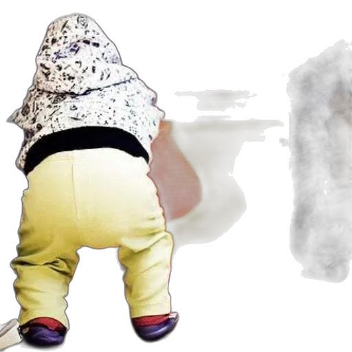 jacket, mask, photorealistic, child, colorful, pants, patterned, hat transparent PNG cut-out
