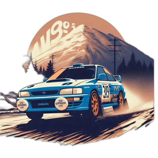 car, concept art, fantasy art, photorealistic, watercolor, blue, golden, antique transparent PNG cut-out
