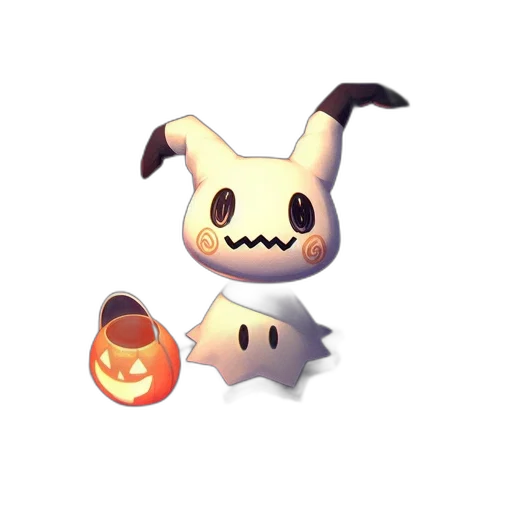 mask, animal, creature, staff, 3d render, concept art, pixel art, fantasy art transparent PNG cut-out