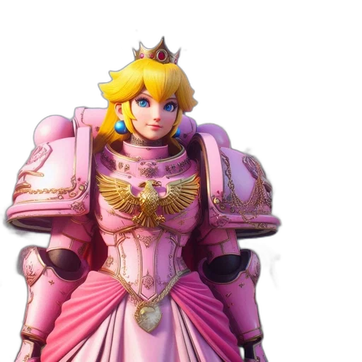 crown, dress, weapon, sword, concept art, vaporwave, 3d render, fantasy art transparent PNG cut-out