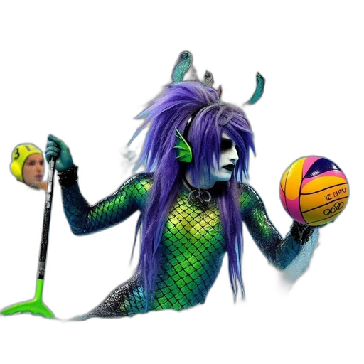 creature, staff, animal, hair, concept art, fantasy art, 3d render, pixel art transparent PNG cut-out