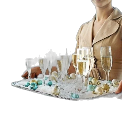 jewelry, staff, food, 3d render, person, brown, coat, holds transparent PNG cut-out