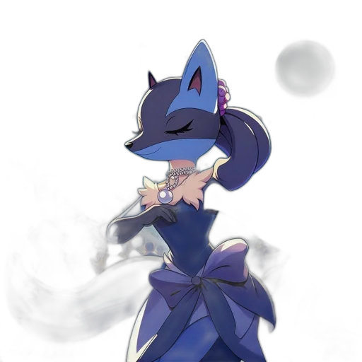 dress, staff, mask, creature, concept art, fantasy art, anime, watercolor transparent PNG cut-out