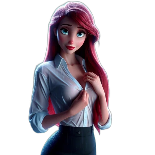 dress, staff, jacket, robot, 3d render, cartoon, concept art, fantasy art transparent PNG cut-out
