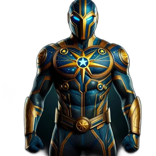 robot, mask, jewelry, concept art, 3d render, comic book art, fantasy art, blue transparent PNG cut-out