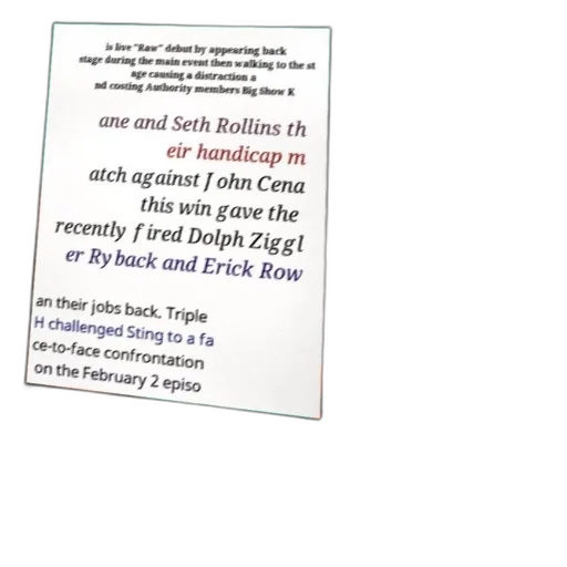 poster, wwe, raw, featuring, live, debut, appearing, back transparent PNG cut-out