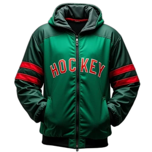 jacket, mens, word, hockey transparent PNG cut-out