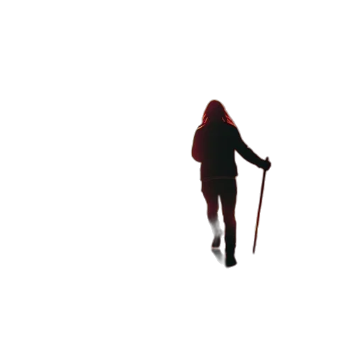 staff, umbrella, jacket, weapon transparent PNG cut-out
