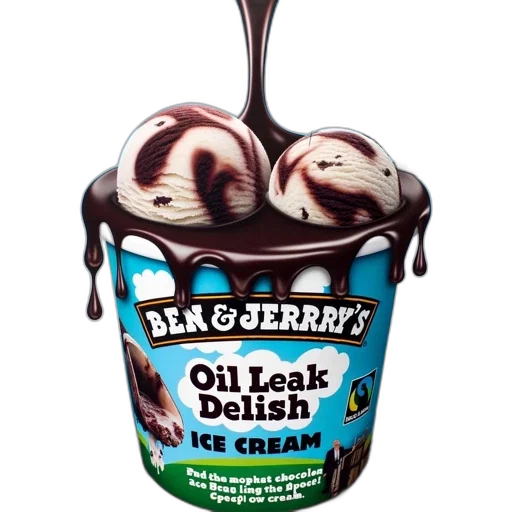 food, 3d render, photorealistic, dark, image, humorously, portrays, oil transparent PNG cut-out