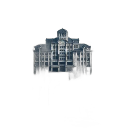 building, umbrella, furniture, concept art, 3d render, pixel art, photorealistic, fog transparent PNG cut-out