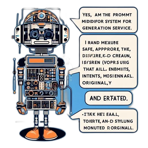 robot, concept art, cyberpunk, illustrated, stands, against, blue, backdrop transparent PNG cut-out
