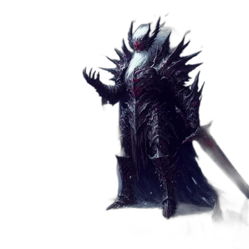 dragon, sword, staff, weapon, concept art, fantasy art, 3d render, photorealistic transparent PNG cut-out