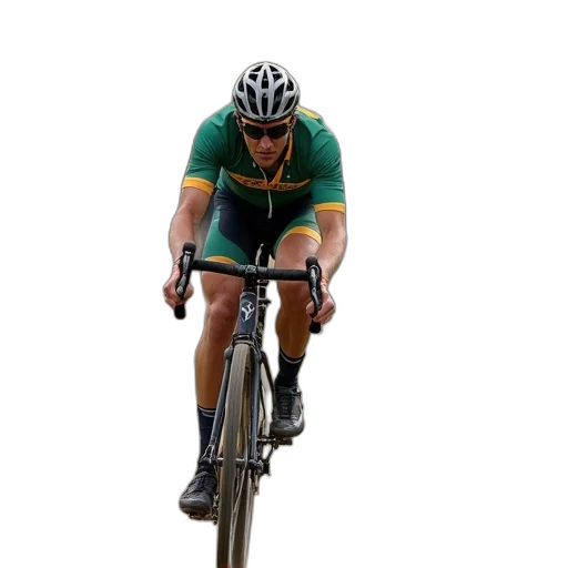 group, cyclists, racing, dirt, track, grassy, field, either transparent PNG cut-out