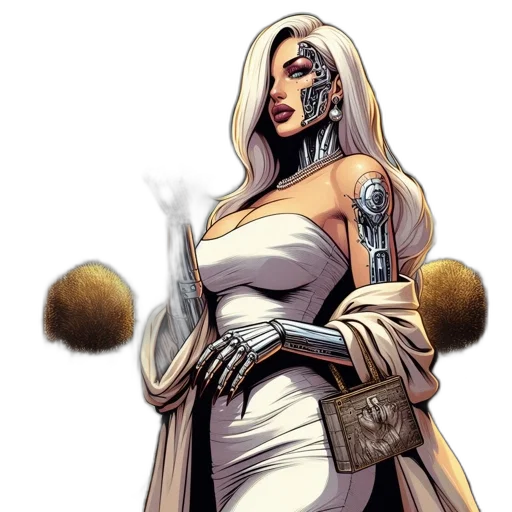 staff, concept art, comic book art, fantasy art, cartoon, earth tones, female, character transparent PNG cut-out