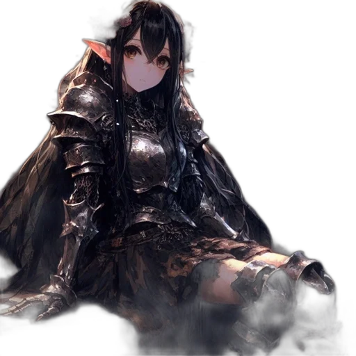 dragon, dress, sword, weapon, fantasy art, concept art, 3d render, photorealistic transparent PNG cut-out