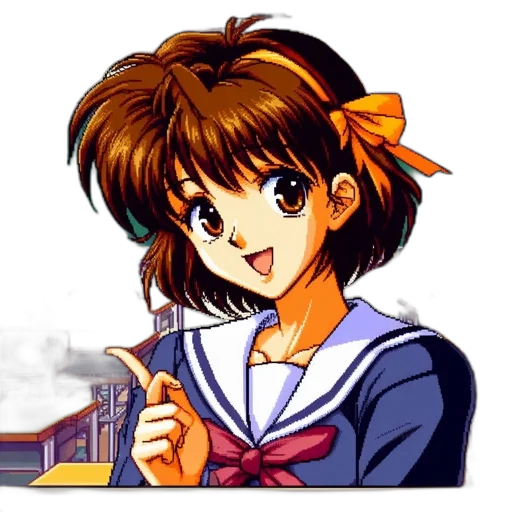 staff, weapon, robot, vaporwave, anime, pixel art, cartoon, neon lights transparent PNG cut-out