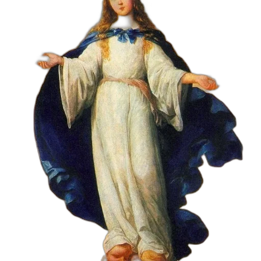 dress, staff, jewelry, crown, oil painting, concept art, blue, classical transparent PNG cut-out