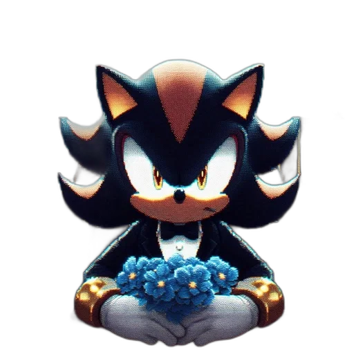 creature, flower, crown, animal, pixel art, concept art, 3d render, comic book art transparent PNG cut-out