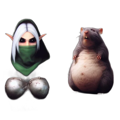 creature, animal, mask, concept art transparent PNG cut-out