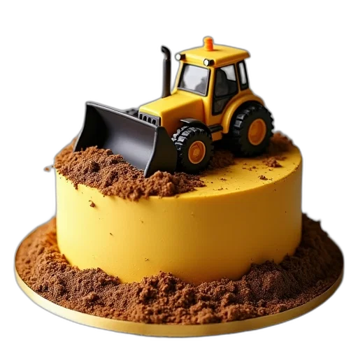 food, 3d render, cake, decorated transparent PNG cut-out
