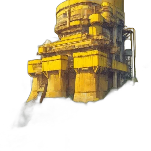 building, robot, weapon, crown, concept art, 3d render, watercolor, pixel art transparent PNG cut-out