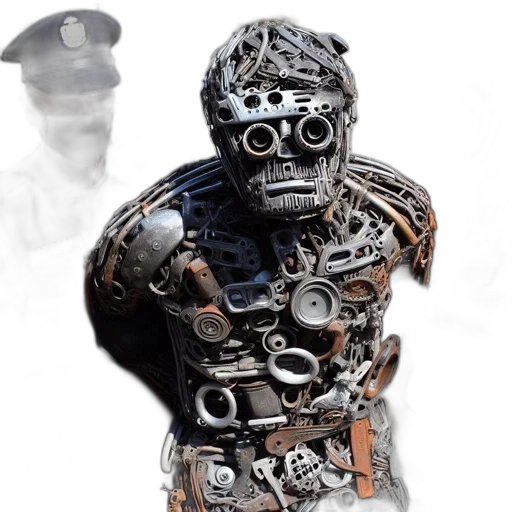 robot, mask, jewelry, face, 3d render, concept art, cyberpunk, photorealistic transparent PNG cut-out