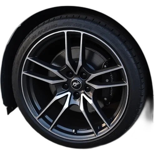 car, close-up, front, wheel, tire, cover, partially, visible transparent PNG cut-out